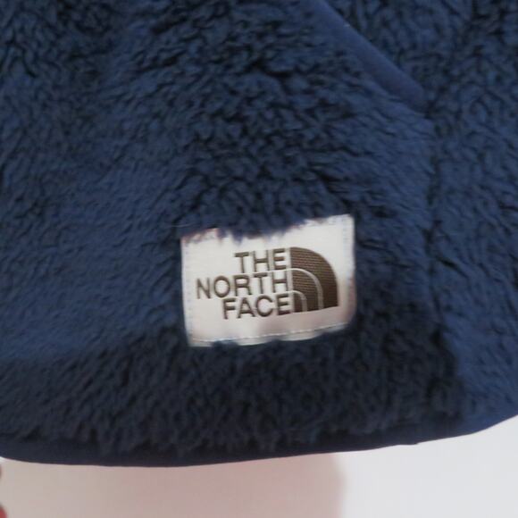 The North Face Girls Medium Montague Blue Campshire Cardigan Plush Sweater - Picture 5 of 7